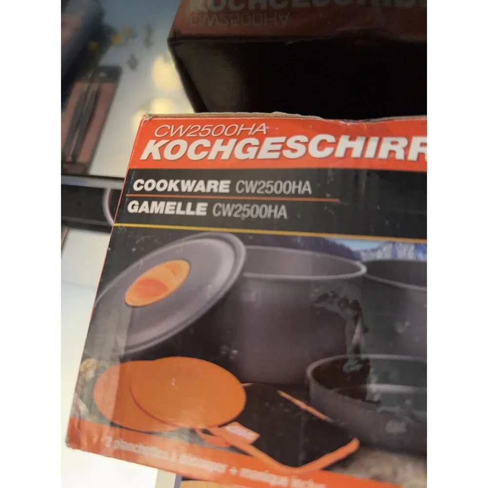 Esbit CW2500HA Hard Anodized Aluminum Camping Cookware Set New In Box